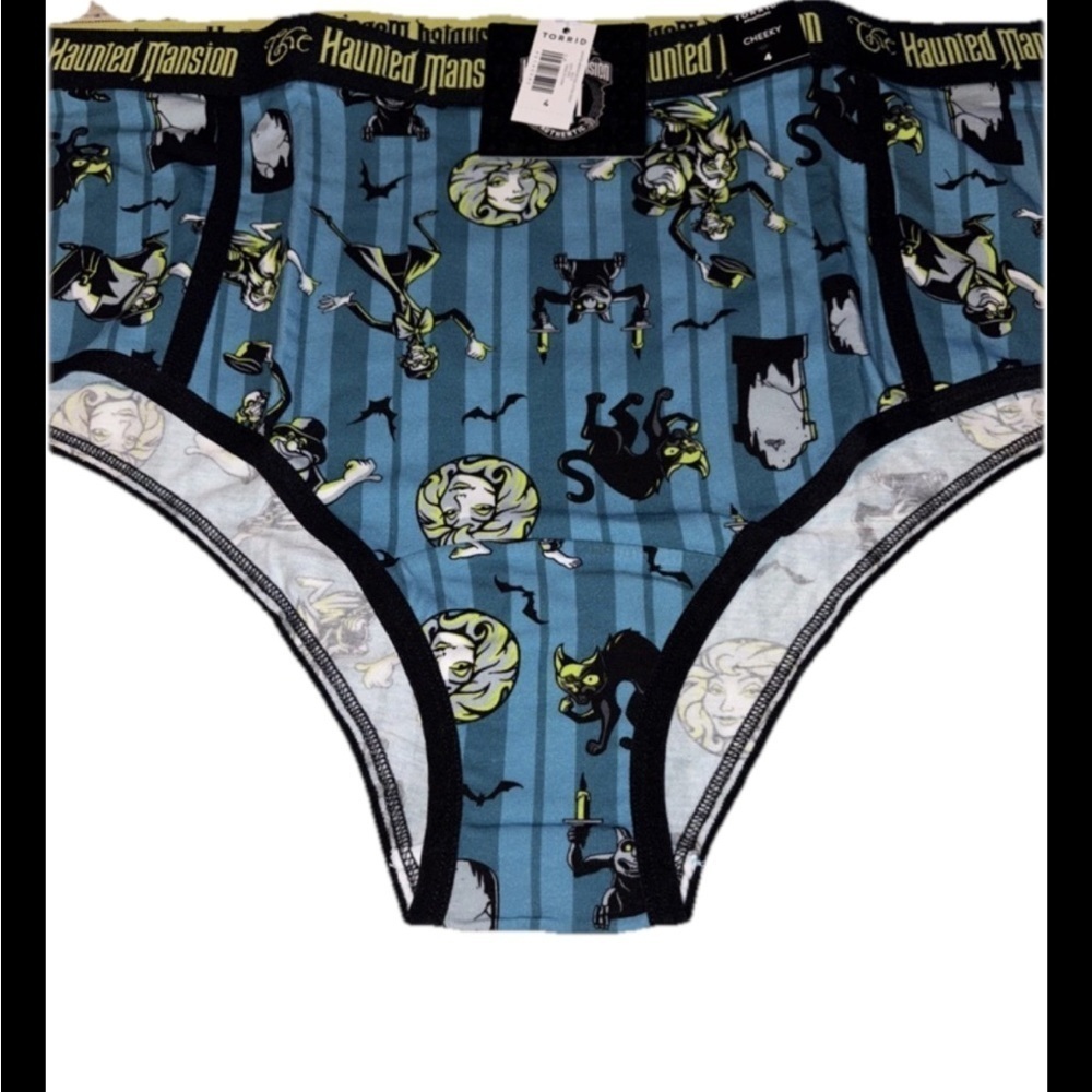 NWT TORRID Cheeky Pantie Sz 4X Blue Disney Haunted Mansion